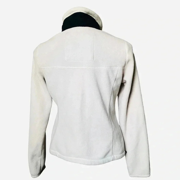 ABERCROMBIE & FITCH | Women’s Fleece Zip-up Cream Jacket Size M - Picture 4 of 9